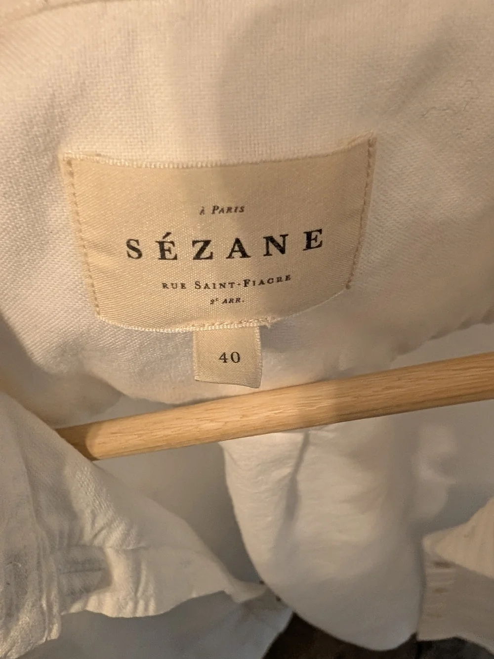 Sezane Tomboy Classic White Button-Down Shirt - Picture 7 of 12